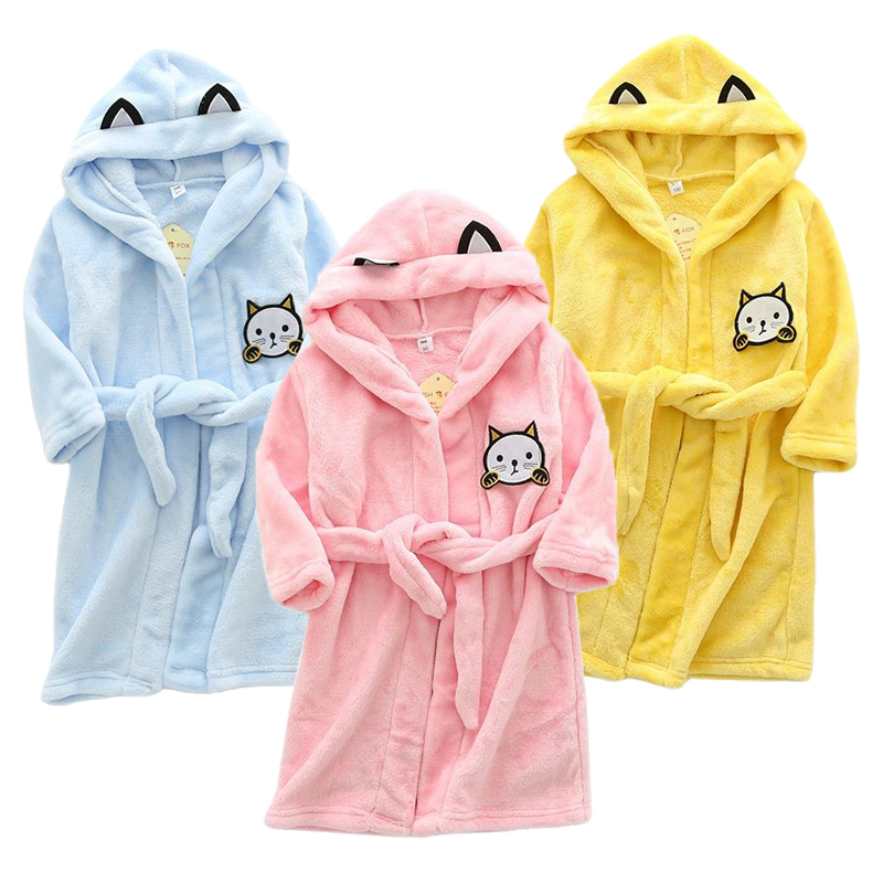 Kids Cartoon Cat Robes New Win - огляд і ціна Winter Clothing For Baby Girl