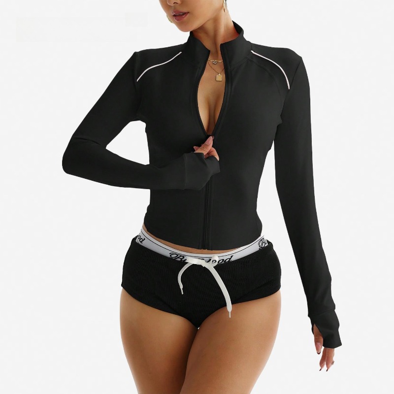 Women's Yoga Jacket Color Bloc - огляд і ціна Winter Yoga Clothing