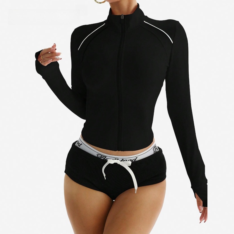 Women's Yoga Jacket Color Bloc - огляд і ціна Winter Yoga Clothing