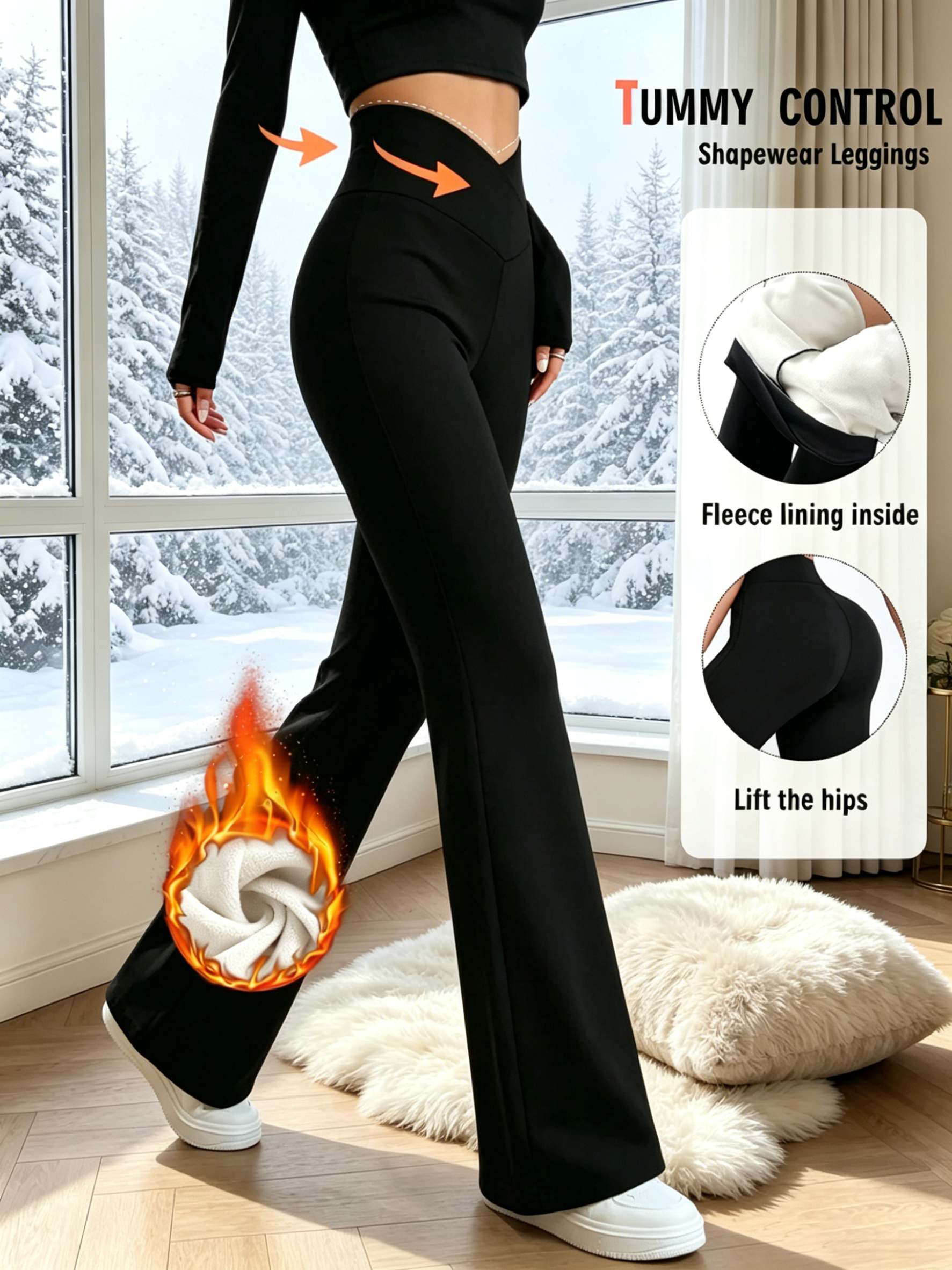 Ladies winter plus velvet bell - огляд і ціна Winter Yoga Clothing