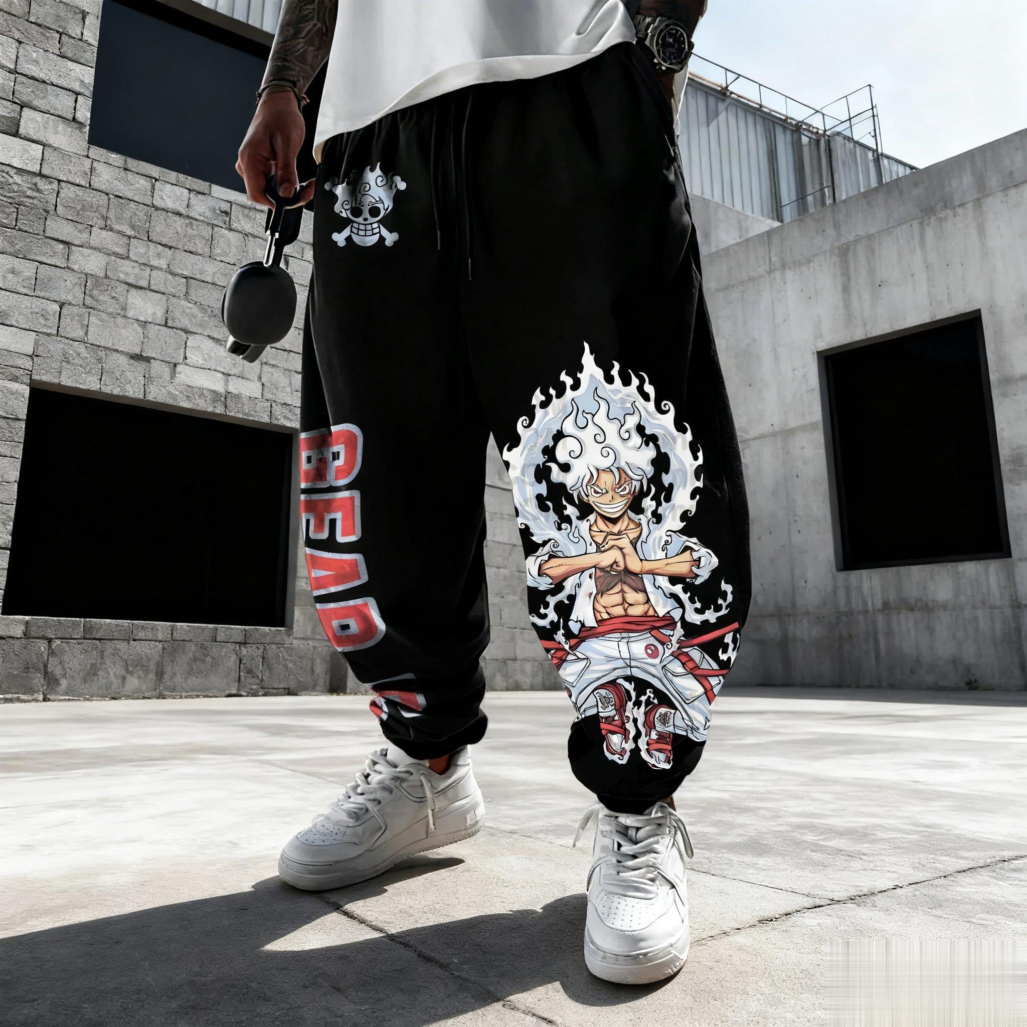 One Piece Luffy Mens Sweatpant - огляд і ціна Winter Clothing In Japan