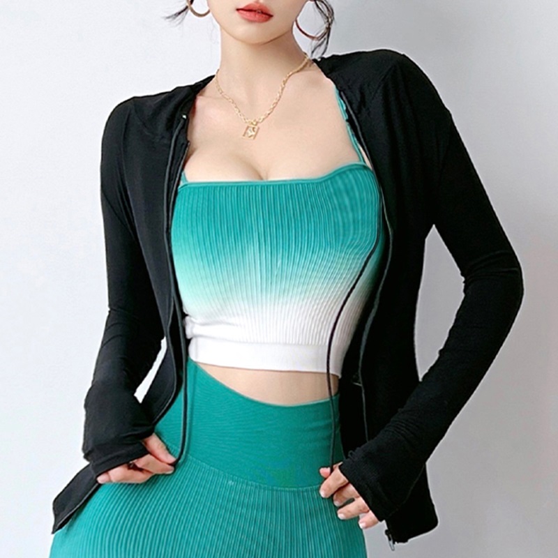 Cloud Hide Zipper Yoga Shirt L - огляд і ціна Winter Yoga Clothing