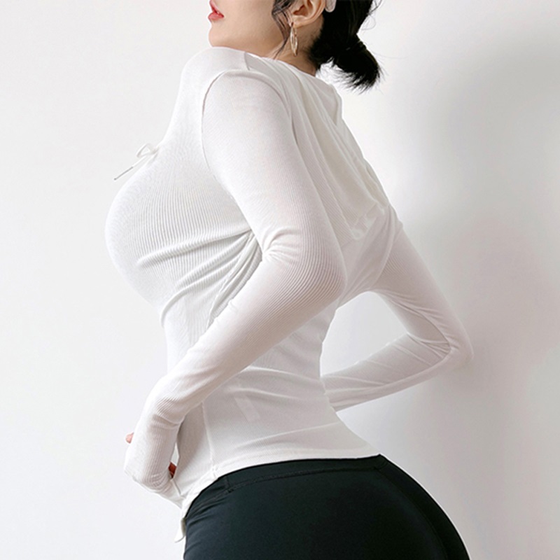 Cloud Hide Zipper Yoga Shirt L - огляд і ціна Winter Yoga Clothing
