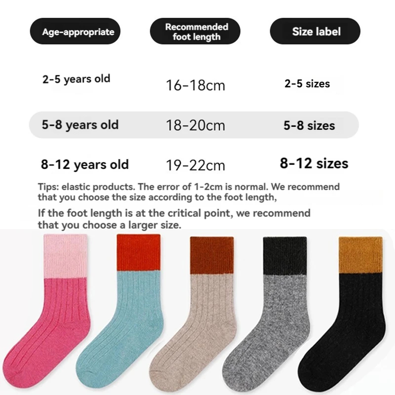 Socks Girl Wool Child Keep War - огляд і ціна Winter Clothing For Baby Girl
