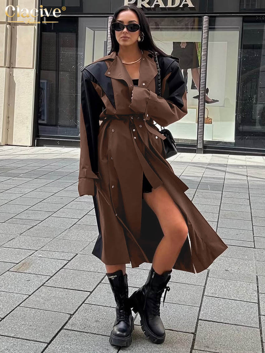 Clacive Fashion Loose Brown Co - огляд і ціна Winter Clothing Line