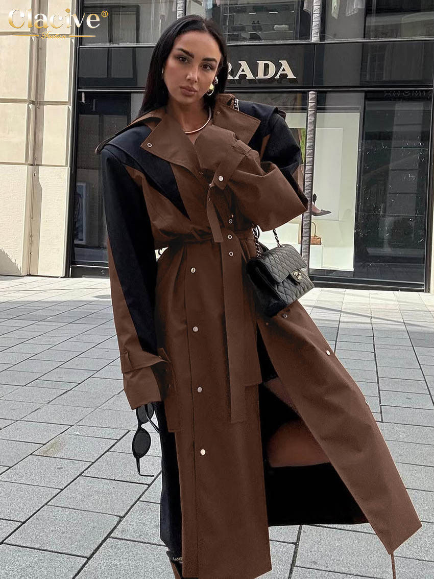 Clacive Fashion Loose Brown Co - огляд і ціна Winter Clothing Line