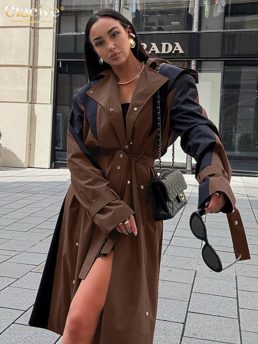 Clacive Fashion Loose Brown Co - огляд і ціна Winter Clothing Line