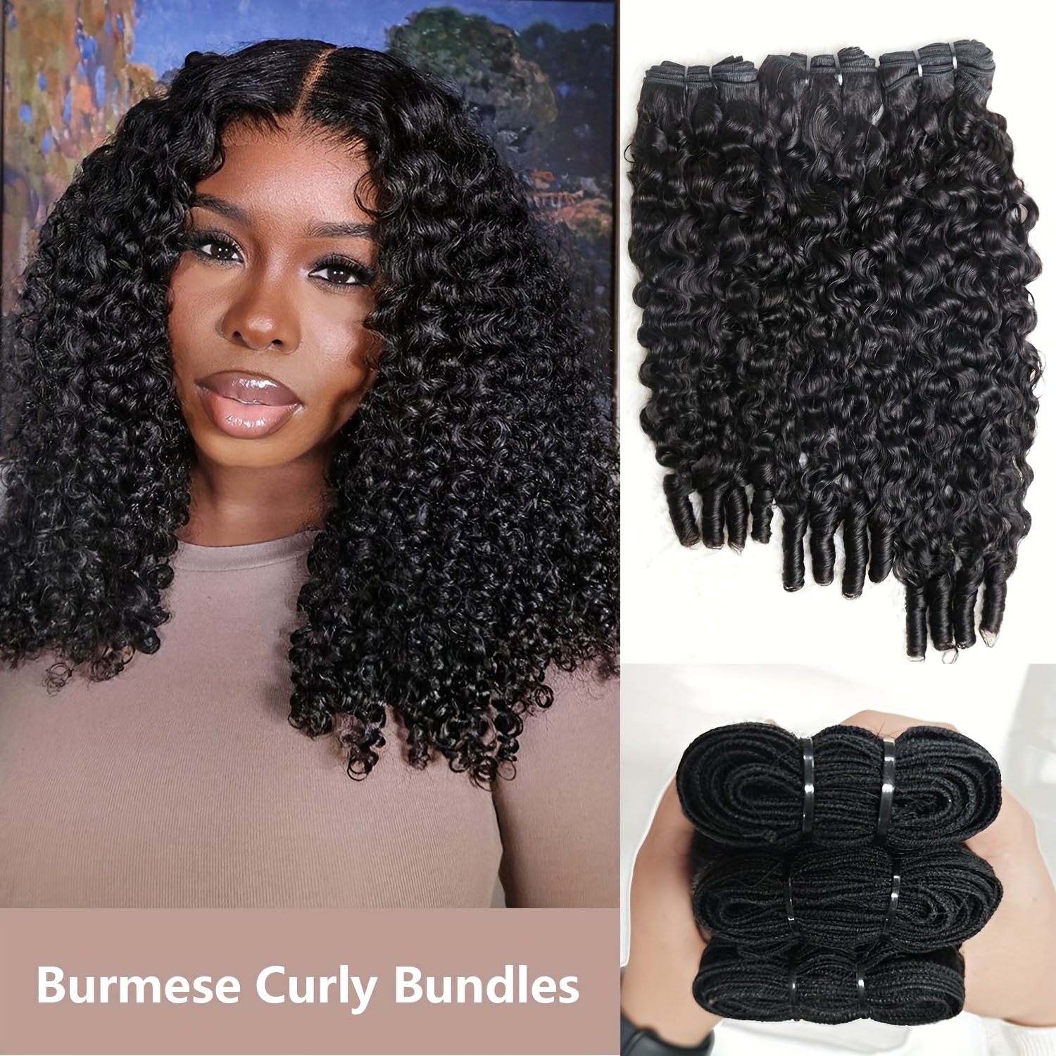 Burmese Curly Human Hair Bundl - огляд і ціна Winter Clothing Bundle