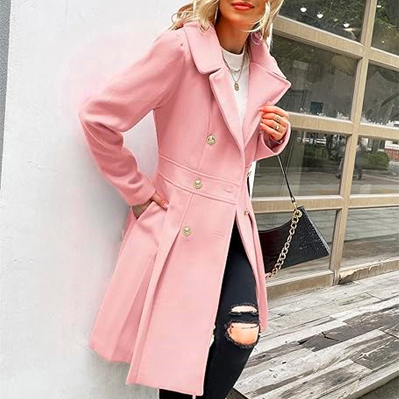 Winter Woolen Women's Trench C - огляд і ціна Winter Clothing Line