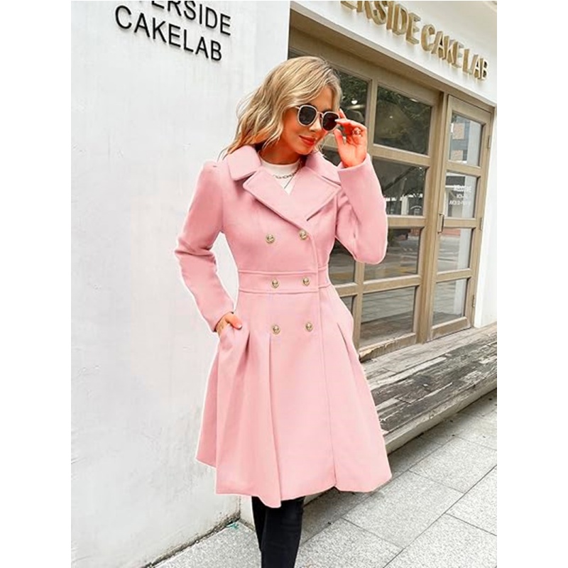 Winter Woolen Women's Trench C - огляд і ціна Winter Clothing Line