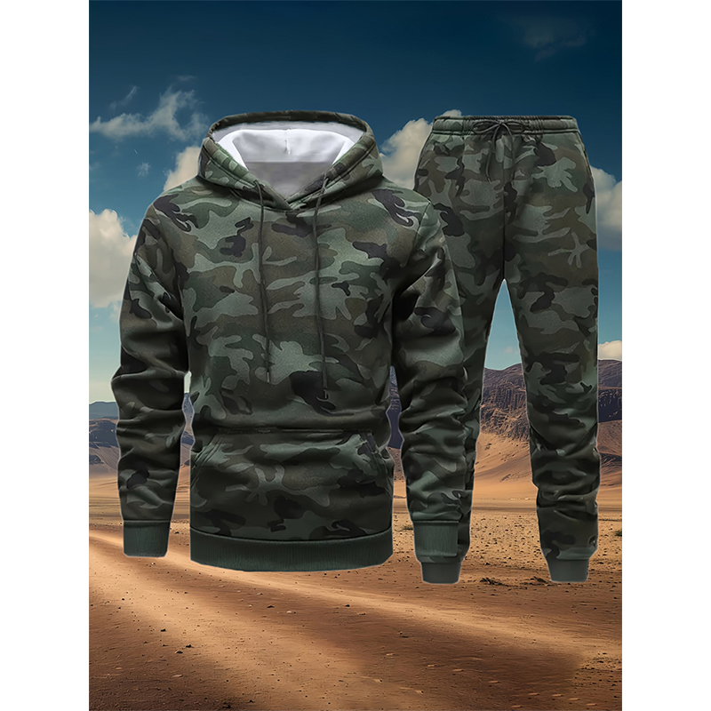 Autumn Camouflage 3D Print Hoo - огляд і ціна Winter Clothing