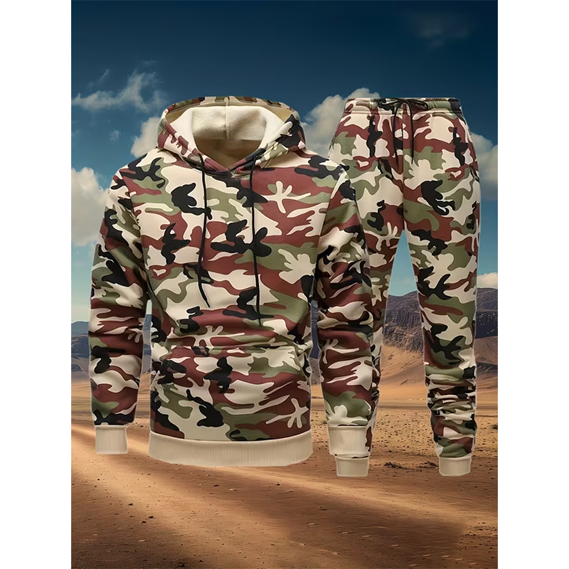 Autumn Camouflage 3D Print Hoo - огляд і ціна Winter Clothing