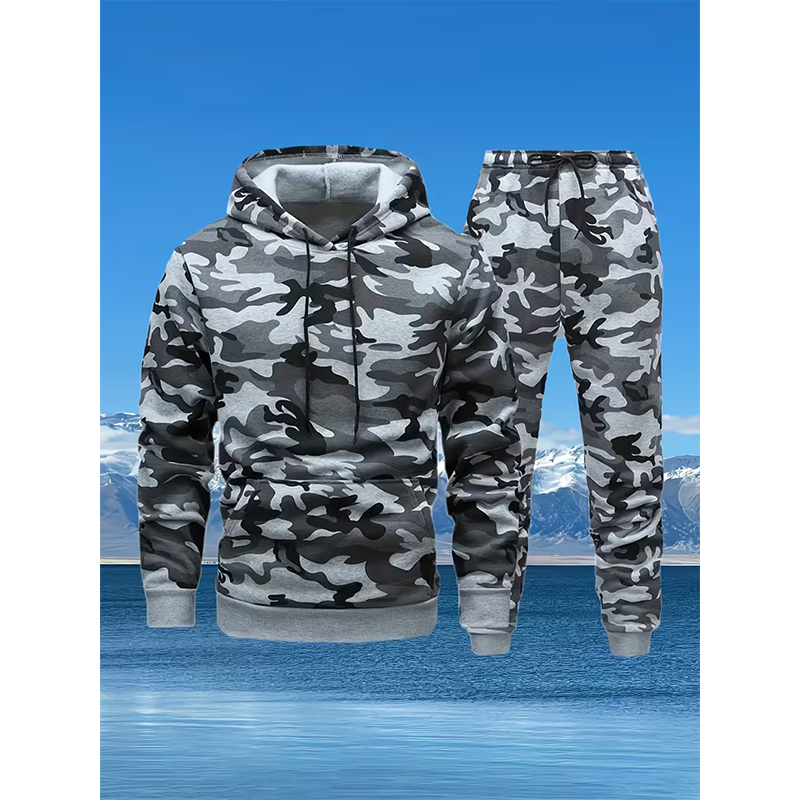 Autumn Camouflage 3D Print Hoo - огляд і ціна Winter Clothing