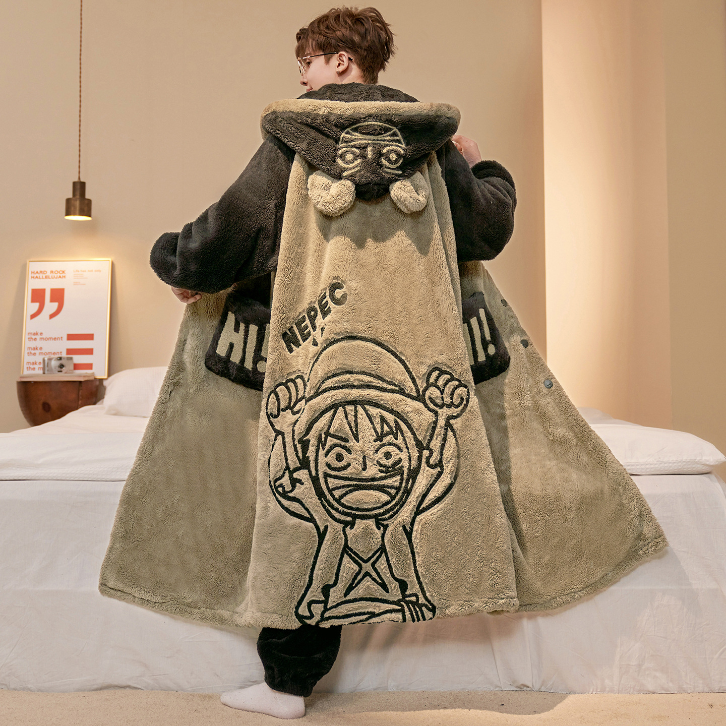 One Piece Luffy Bathrobe Anime - огляд і ціна Winter Clothing In Japan